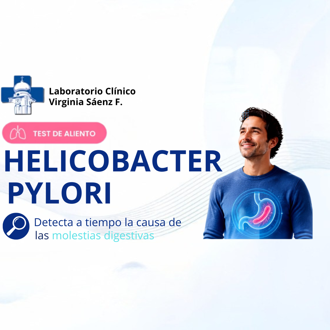 Laboratorio Clínico Virginia Sáenz ofrece Test de aliento para Helicobacter pylori: